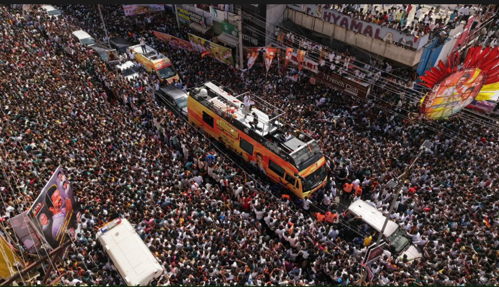 Reli massa berdarah di India. (Seshadri Sukumar/ZUMA Press Wire)